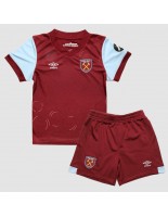 West Ham United Domácí dres pro děti 2023-24 Krátký Rukáv (+ trenýrky)